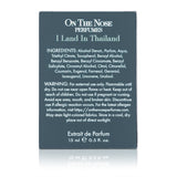 Back view of I Land In Thailand 15 ml perfume box